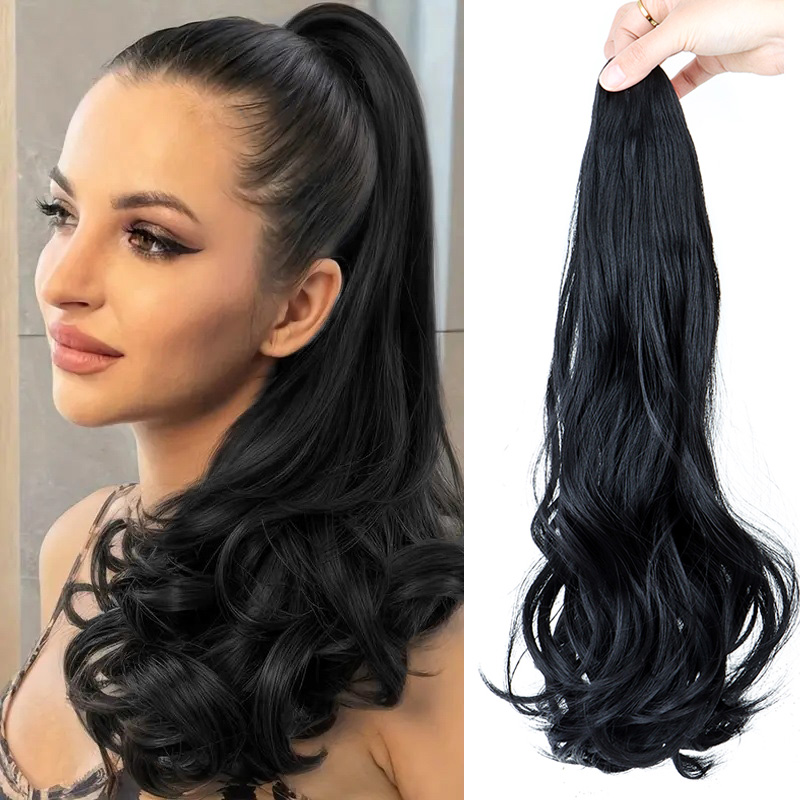 Hair Claw Clip Set - Synthetic Long Curly Ponytail Hair Extension