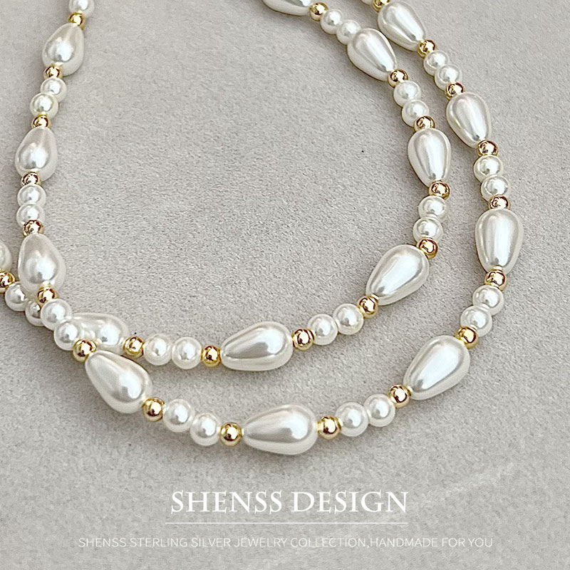 Women Accessories Dropshipping - Elegant Imitation Pearl Water Drop necklace