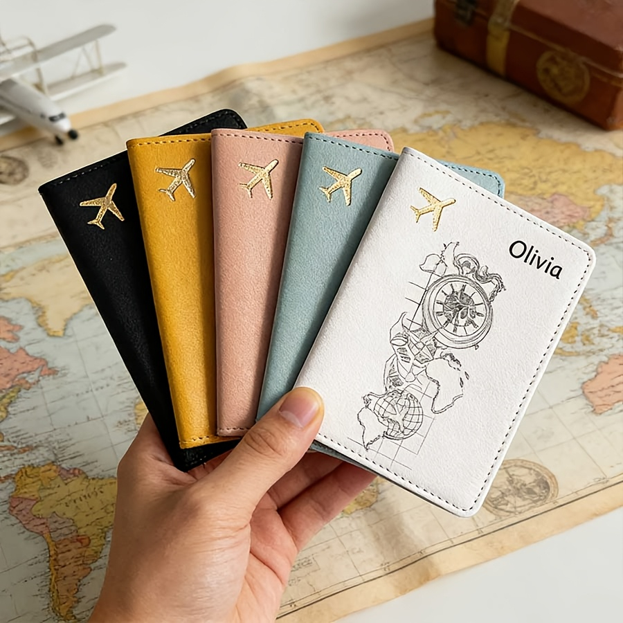 Women Accessories Business Name - Custom Name Text Personalized Passport Holder