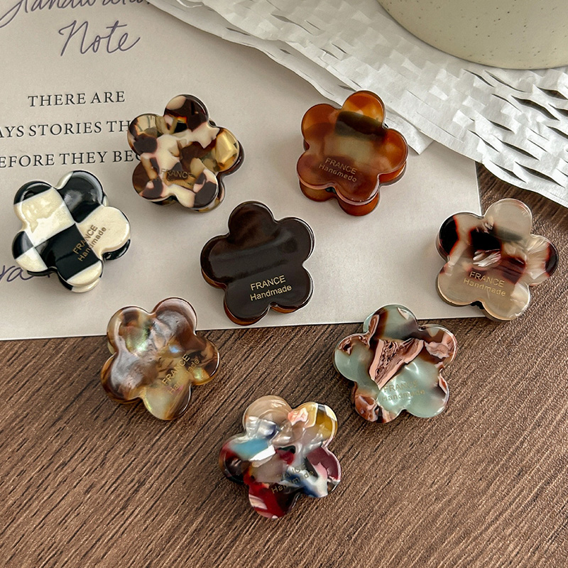 Hair Claw Clip Set - 8Pcs/Set Cute Flower Acetate Hair Clips