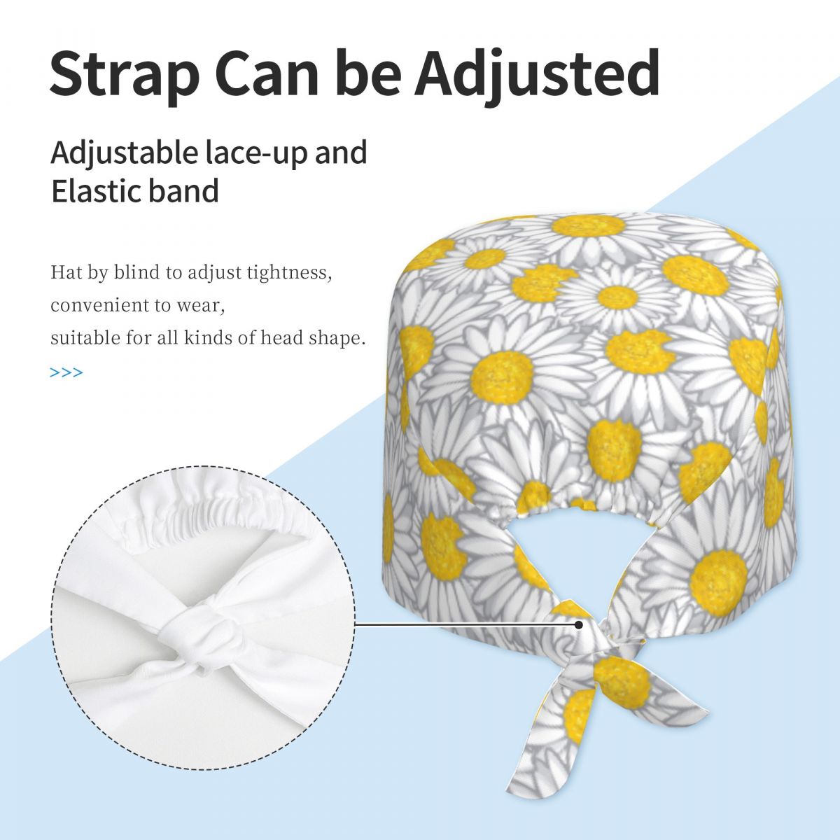 Work Scrubs Hat Daisy Flower P - đánh giá và giá Women Accessories Vector