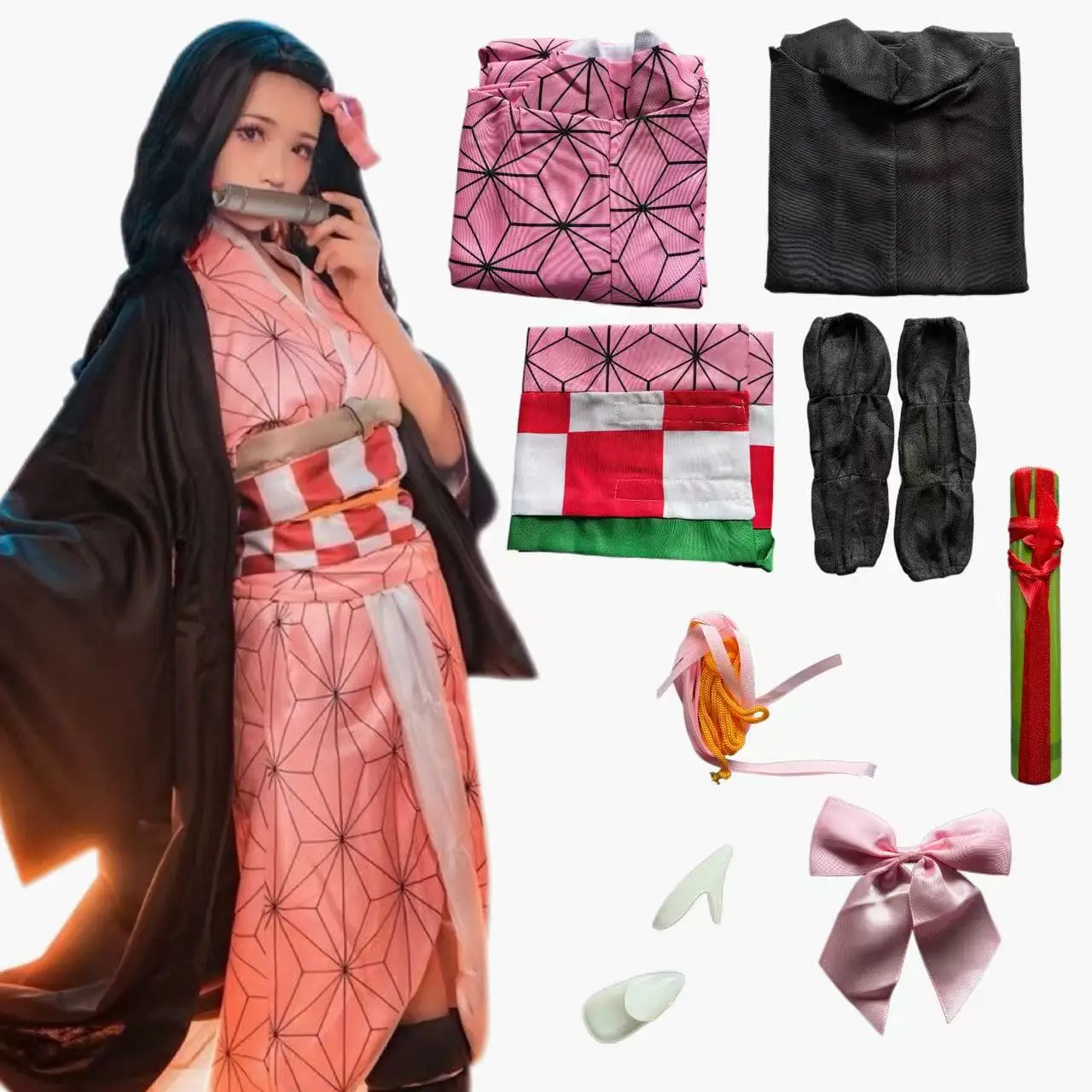 Anime  Kamado Nezuko Cosplay C - đánh giá và giá Women'S Vacation Accessories