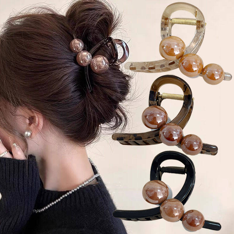Korean Pearl Cross Hair Claws  - đánh giá và giá Hair Claw Clip Set