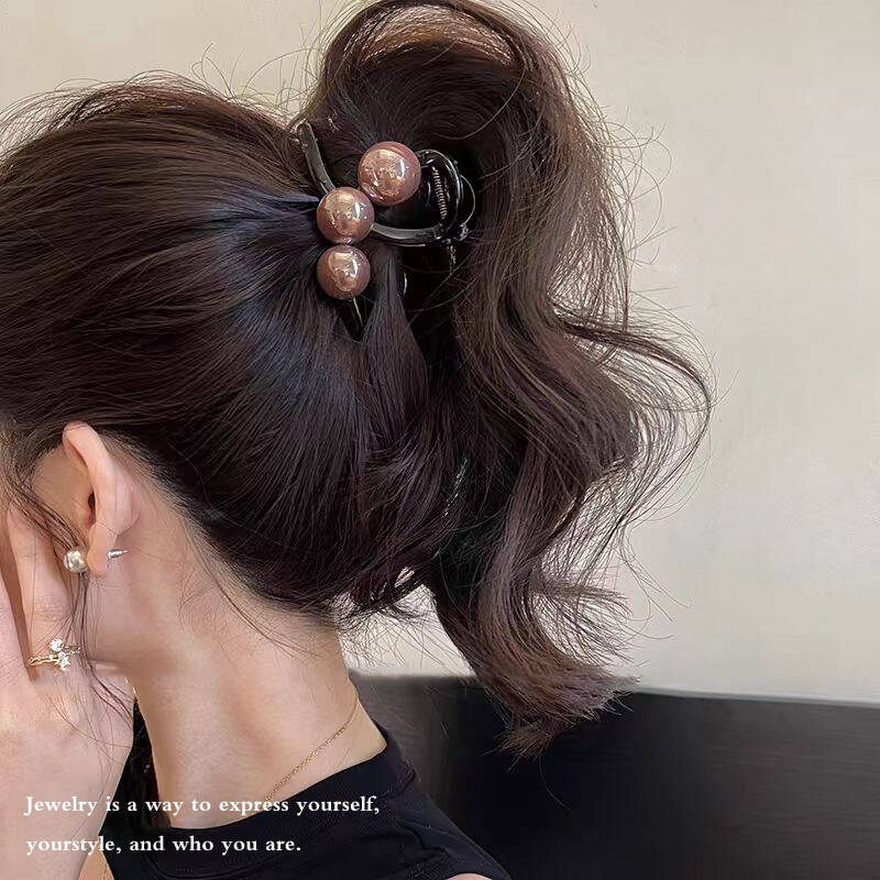Korean Pearl Cross Hair Claws  - đánh giá và giá Hair Claw Clip Set