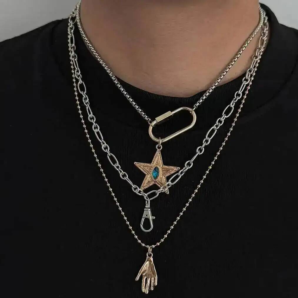 Ingemark 3 Pcs/Set Punk Star P - đánh giá và giá Layered Necklace Set