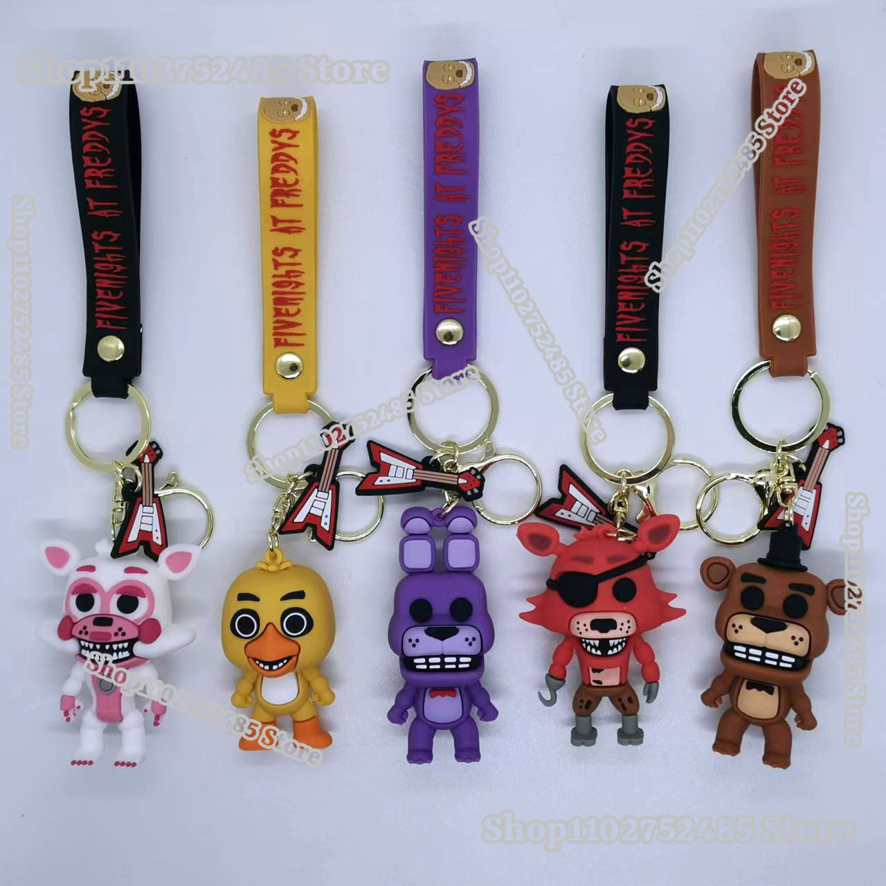 5pcs Cartoon Anime FNAF Figure - đánh giá và giá Women'S Key Accessories