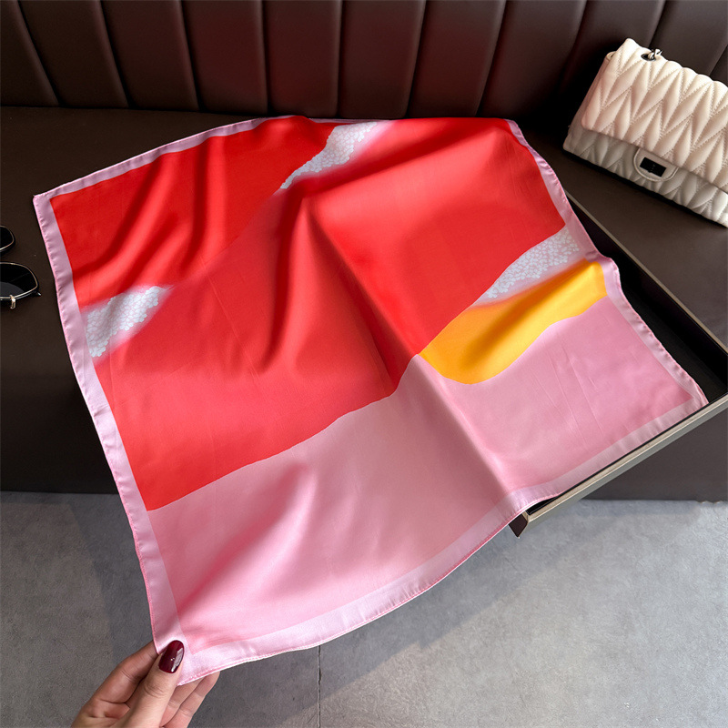 Fashion Color Block Print Squa - đánh giá và giá Women'S Vacation Accessories