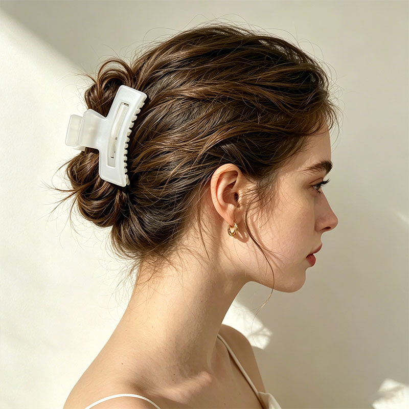 6pcs/set Elegant Transparent F - đánh giá và giá Hair Claw Clip Set