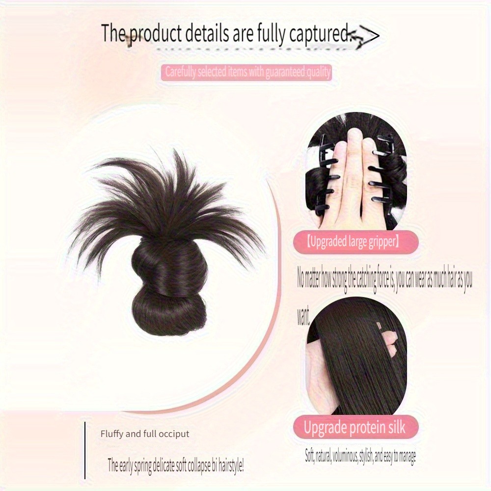 Low Synthetic Bun Ponytail Hai - đánh giá và giá Hair Claw Clip Set