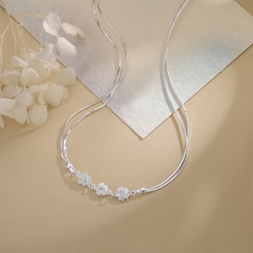 925 Sterling Silver Jewelry Do - đánh giá và giá Layered Necklace Set