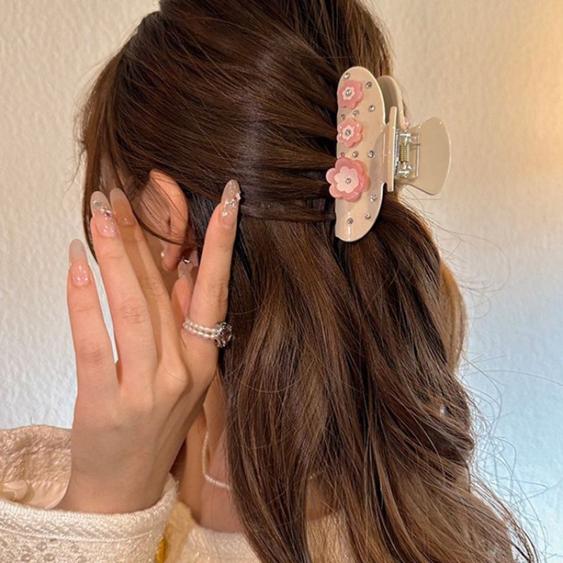 1pc acetate sweet rhinestone f - đánh giá và giá Hair Claw Clip Set