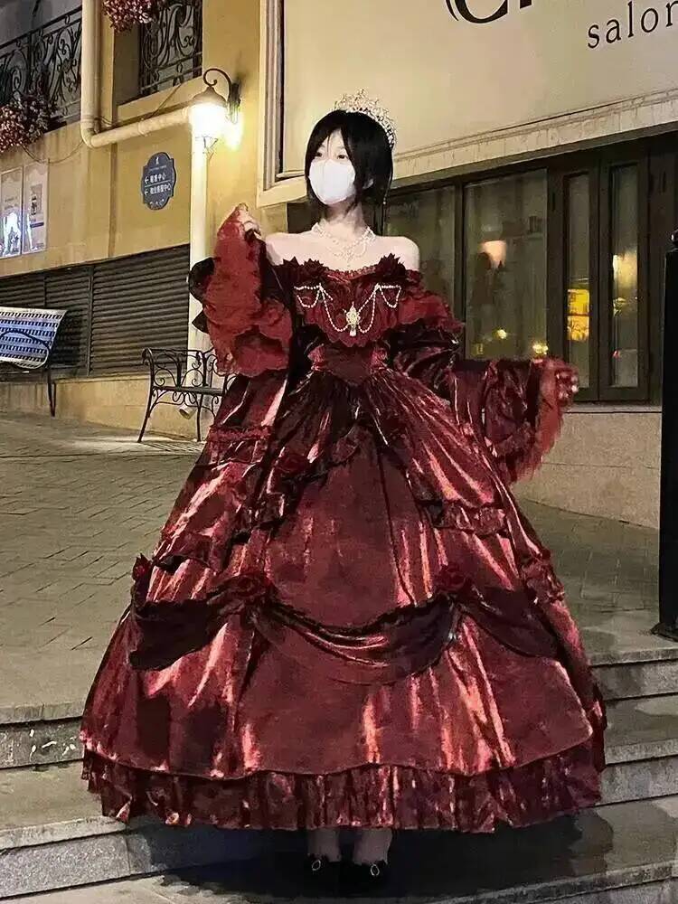 Beauty Princess Dress Red Loli - đánh giá và giá Women'S Vacation Accessories