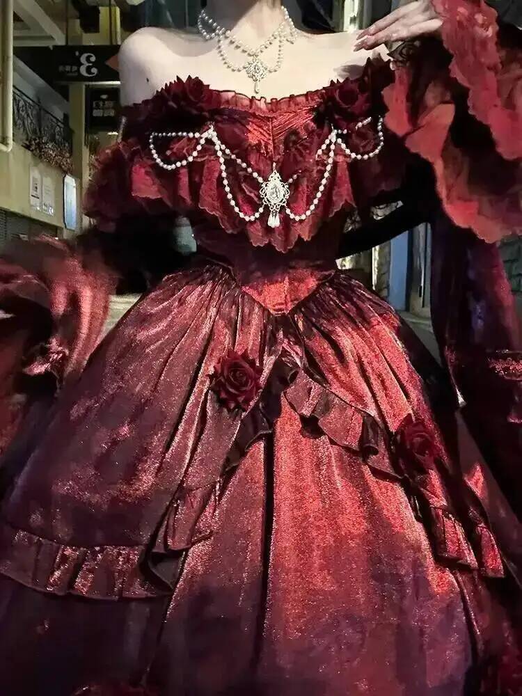 Beauty Princess Dress Red Loli - đánh giá và giá Women'S Vacation Accessories