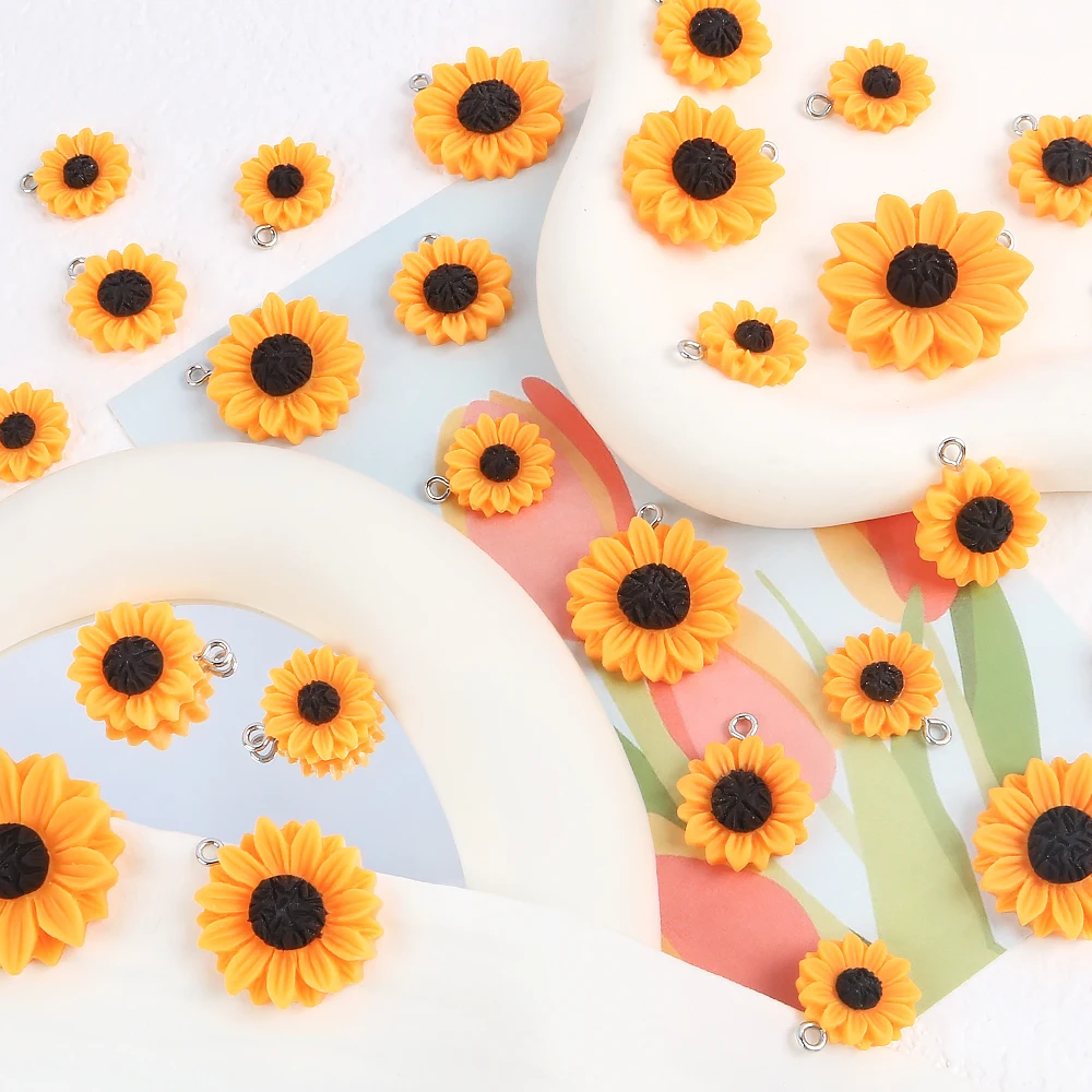 10pcs 16/18/24/30mm Resin Sunf - đánh giá và giá Women'S Key Accessories