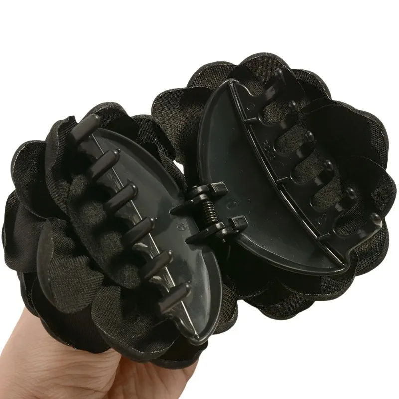 French Fabric Rose Flower Hair - đánh giá và giá Hair Claw Clip Set