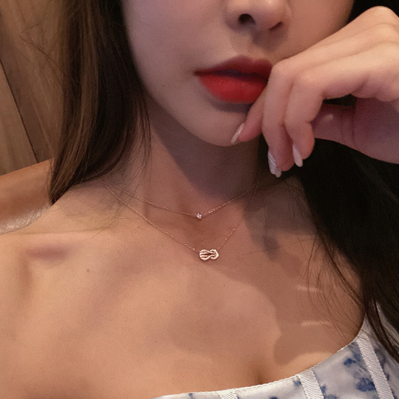 S925 Sterling Silver Double La - đánh giá và giá Layered Necklace Set