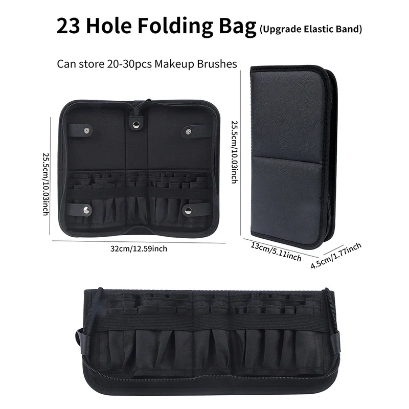 29/23 Holes Foldable Makeup Br - đánh giá và giá Women Accessories Pouch